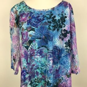 Christoper & Banks CJ Plus Size Career Top